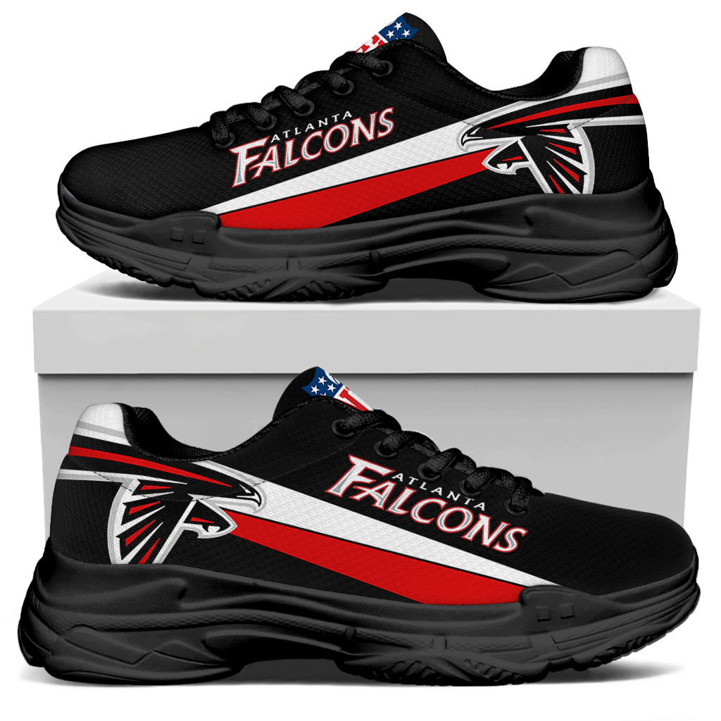 Women's Atlanta Falcons Edition Chunky Sneakers With Line 003